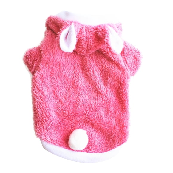 SIfdSeng Dog Clothes for Small Dogs Male Cotton for Pet Clothes Autumn and Winter Thicken Double Layer Cotton Wool Transformation Suit Rabbit Suit Dog Clothes for Medium Dogs Boy Dog Coats