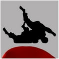 thumbnail image 1 of Wallhogs Martial Arts Throwing Silhouette Cutout Wall Decal, 1 of 2