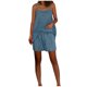 thumbnail image 2 of TaTaai Women's Casual Summer Set Solid Color Linen-Like Adjustable Camisole and Elastic Waist Shorts Two Piece Matching Outfit for Daily and Travel Wear Gift, 2 of 7