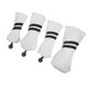thumbnail image 1 of Funda para cabeza de palo de golf híbrida con etiquetas, fundas para driver y maderas, accesorios de poliuretano. Blanco, 1 of 8
