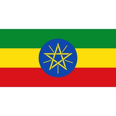 Ethiopia Flag Decal Sticker - 6 inches wide