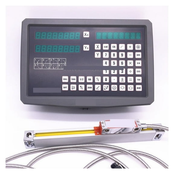 GCS900-2DB 2 Axis Milling Lathe DRO Digital Readout And 2 Pieces 0-1000mm Linear Scale (Complete Set With Accessories)