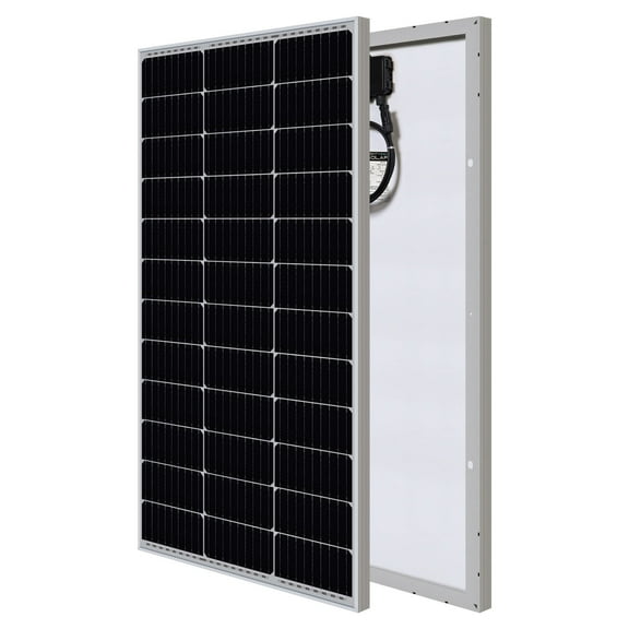 100 Watt 12 Volt, 9BB High Efficiency Monocrystalline Solar Panel With Solar Connectors for RV, Marine, Rooftop Farm, Home and Many Other Off-Grid Applications and More..