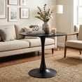 thumbnail image 2 of Mesa de Comedor HOMEMAKE FURNITURE Redondo 80cm Negro, 2 of 6