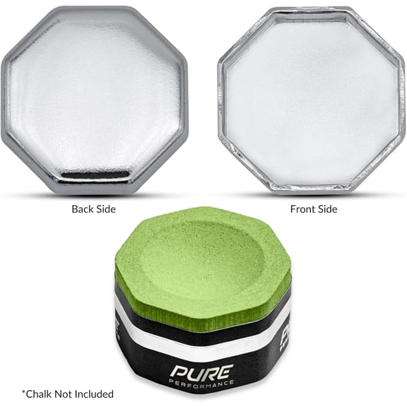Cru5h Billiards Metal Chalk Holder Octagon | Perfect Fit for Predator Pure Chalk