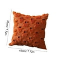 thumbnail image 3 of Seyotauo Halloween Pillow Covers Cute Ghost Spooky Throw Pillows Soft Plush Faux Fur Decorative Cushion Covers for Couch Sofa Bed Porch Living Room Halloween Decor, 3 of 6