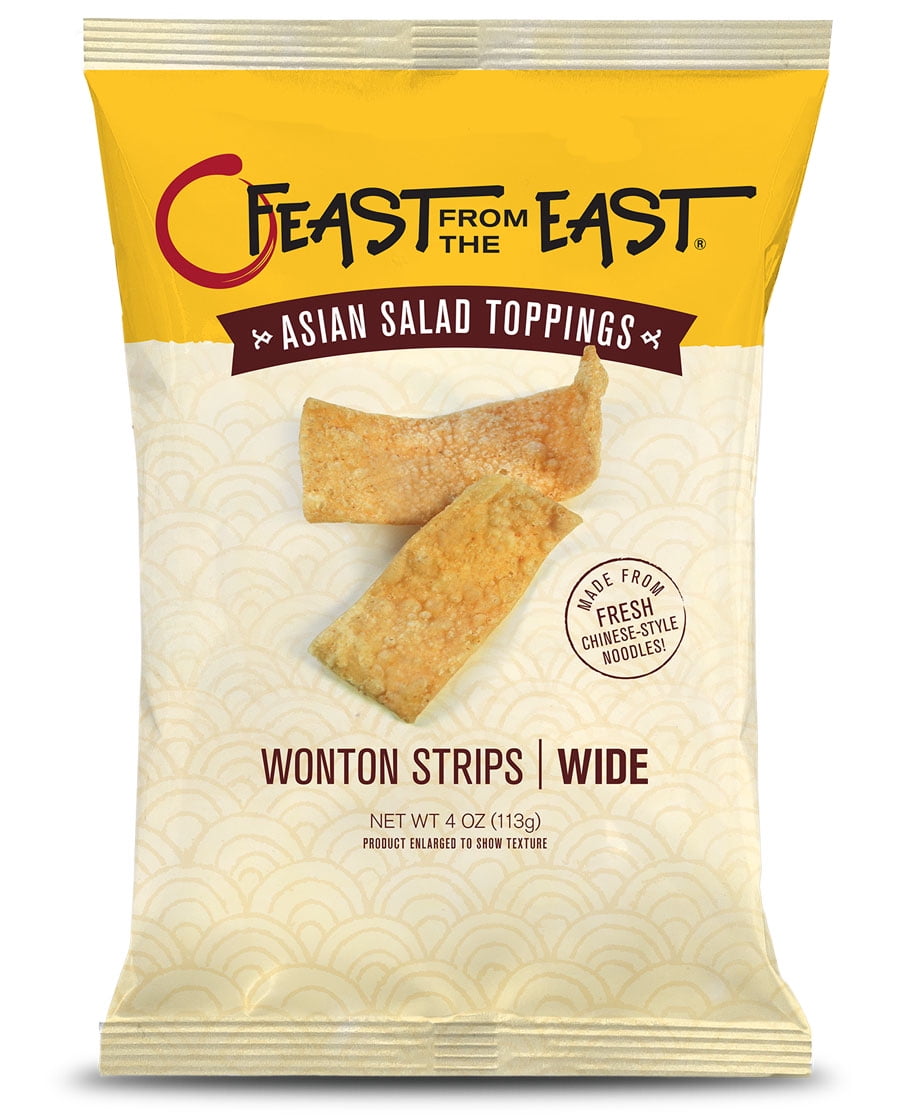 Fresh Gourmet Wonton Strips Soup And Salad Topping 1lb Walmart Com