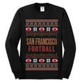 thumbnail image 2 of Wild Bobby City of San Francisco SF American Football Fantasy Fan Sports Men Long Sleeve Shirt, Black, X-Large, 2 of 6