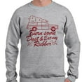 thumbnail image 2 of Burn Some Dust and Eat My Rubber Sweatshirt Unisex 4X-Large Grey, 2 of 5