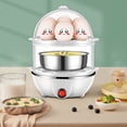 thumbnail image 4 of Uioepy Blowout Sale 14-Egg Steamer, Double-Layer Multi-Functional Automatic Power-Off Egg Steamer, White Eggs Cooker Double Breakfast Machine Stainless Steel Multi-Function Steamer Egg Steamer Cooking, 4 of 4