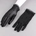 thumbnail image 2 of ibuvkizy Lace Gloves Women,Stretch Lace Gloves for Women - Floral Lace Spring/Fall Elegant Short Style Summer Breathable Mesh Driving Wedding Lightweight,Gifts for Women, 2 of 3
