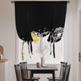thumbnail image 3 of White Dandelion Balloon Curtains 63 Inch Length for Living Room/Bedroom, Spring Flowers Botanical Vintage Black Rod Pocket Privacy Door Curtains Decorative Tie Up Shade for Window 52"x63", 3 of 8