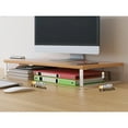 thumbnail image 3 of LNGOOR 1pc Monitor Stand 30cm/11.8inch Laptop Monitor Stand Computer/PC Printer Desktop Stand Wooden Computer Desk Monitor Stand With Storage Desktop Booster Stand For Home And Office Use, 3 of 7