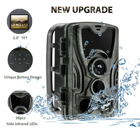 HC-801A 20MP HD 1080P Trail Hunting Camera Wildlife Night Vision Surveillance Trap Game Waterproof Cam