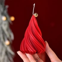 YIKA Christmas Tree Candle Shape Home Candle Ornament Christmas Decoration Candle Christmas Decorations Christmas Decorations Indoor Red