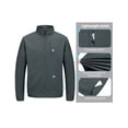 thumbnail image 5 of Little Donkey Andy Men's Lightweight Woven Jacket with Hood Windbreak Water Resistant Sun Protection Softshell Jacket For Runing Hiking Iron Grey XL, 5 of 7