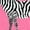 Hot Pink, variant on Inktastic Zebra Cute Safari Animal Girls Baby T-Shirt