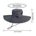 thumbnail image 4 of HJYCHN Breathable Sun Hat For Outdoor Activities UPF 50 Wide Brim Design For Men And Women GY1 One Size, 4 of 6