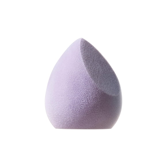 Juno & Co. Esponja De Maquillaje De Microfibra Tecnología De Doble Capa Para Una Cobertura Total Licuadora De Maquillaje Impecable Para Base En Polvo Y Crema (Estilo Lavanda Y Color Morado)