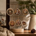 thumbnail image 4 of Christmas DIY Diamond Art Hanging Ornaments, 6-Piece Christmas Craft Kit with Sparkling Tree Pendants for Holiday Home Decor and Handmade Gifts, 4 of 7