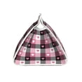 thumbnail image 3 of Rocae Pink Heart Plaid Print Long Tissue Box Lid Durable Leather Tissue Box Lid Can Be Used as Modern Home Decoration, 3 of 9