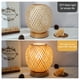 thumbnail image 4 of Lámpara De Noche Acogedora Dormitorio Lámpara Tejida De Bambú Acogedora Lámpara De Noche De Luz Cálida Lámparas De Mesa Pequeñas Vintage, 4 of 7