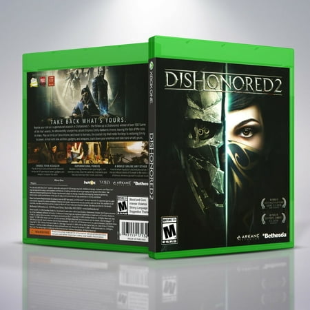 Dishonored 2 - Replacement Xbox One Cover and Case. NO GAME!!!