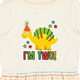 thumbnail image 4 of Inktastic Dinosaur 2nd Birthday 2 Year Old Party Girls Toddler Dress, 4 of 5