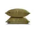 thumbnail image 4 of The HomeCentric Luxury Lumbar Pillow Cover Antique Gold Pack Of 2, 12"x16" (30x40 cm) Art Silk Plain & Solid Oblong Pillow Cover, Solid Modern Style - Antique Gold Luxury, 4 of 5