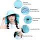 thumbnail image 2 of Paquete de 2 sombreros de playa para niños y niñas, con protección UV, para pesca en verano, con solapa para el cuello y cordón, 2 of 6