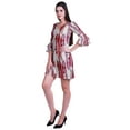 thumbnail image 3 of Moomaya Womens Printed Short Dress bell sleeve Shift dresses for women Casual Summer Clothing, 3 of 7