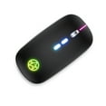 thumbnail image 1 of Cateissary Ratón inalámbrico para juegos de 2,4 GHz, 1000/1200/1600 DPI, 500mAh, recargable, luz de 7 colores, equipo de accesorios para ratones Juegos de teclado y mouse para computadora Negro, 1 of 6