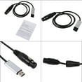 thumbnail image 4 of USB To DMX Adapter, Black Practical Mini DMX Adapter, For Stage Lighting, 4 of 8
