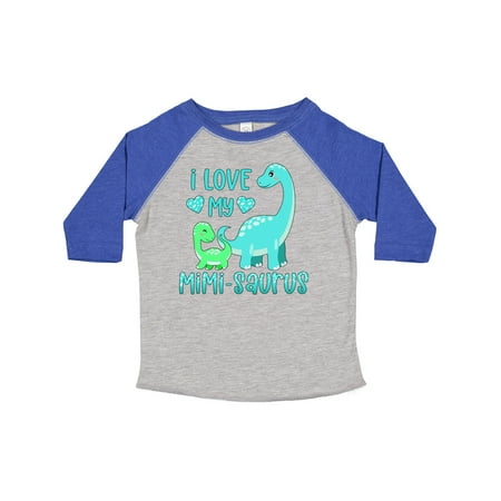 

Inktastic I Love My Mimi-Saurus Cute Brontosaurus Family Gift Toddler Boy or Toddler Girl T-Shirt