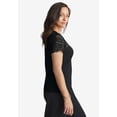 thumbnail image 2 of Jessica London Women's Plus Size Stretch Lace Neckline Top, 2 of 5