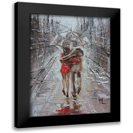 Luniak, Monika 12x14 Black Modern Framed Museum Art Print Titled - Our Street