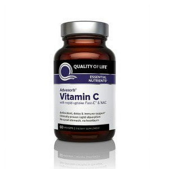 Quality of Life Labs - Advasosrb VitaminC - 60 Vegicaps