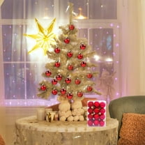 Wirziis 24PCS Christmas Ball Ornaments for Xmas Tree Decor, 30mm Shatterproof Christmas Ornaments Sets for Christmas Tree Decorations, Holidays, Home, Party Decorations, Tree Ornaments