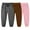 Gray+Brown+Pink, variant on Hpgjzj 3 Pack Unisex Kids Sweatpants,Toddler Baby Cotton Active Jogger Pants, Kids Boys Girls Elastic Waist Athletic Pants