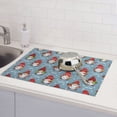 thumbnail image 6 of Yiaed Snowflake Christmas gnome Print Highly Absorbent Microfiber Kitchen Counter Mat, Dish Drying Pad for Dishes, Utensils, Pots and Pans, Large 18" x 24", 6 of 7