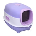 thumbnail image 1 of Cat Litter Box, Enclosed Cat Litter Box Splash Proof PP Large Space  For Pet Supplies For 0-22lb Cats, 1 of 8