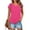 Hot Pink, variant on Hot days, bold styles Olyvenn Womens Summer Tops Dressy Casual Cap Sleeve T Shirts for Women V Neck Ruched Tops Basic Tank Fashion Trendy White S
