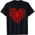 thumbnail image 2 of 100% Cotton Shark Heart Ocean Funny Valentines Day Men Women Kids T-Shirt, 2 of 5