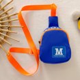 thumbnail image 4 of Bolsa bandolera de cuero de lona para niños de moda para niños (azul oscuro) Likrtyny Para Estrenar, 4 of 6