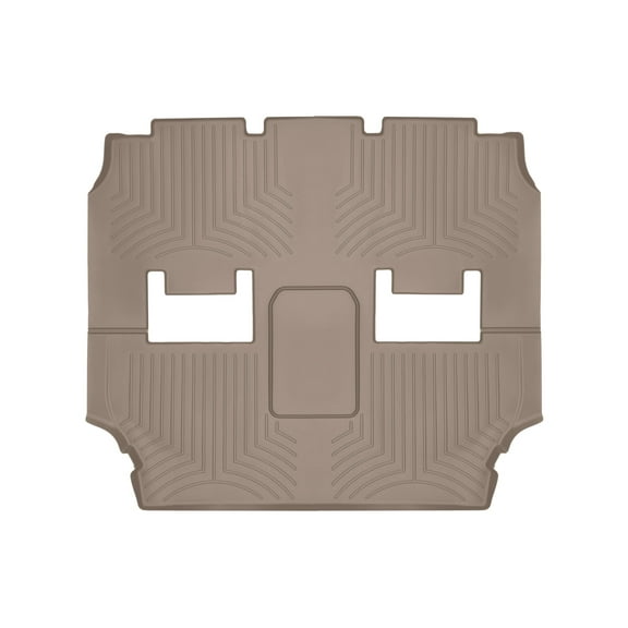 WeatherTech Custom Fit FloorLiners compatible with Chrysler Pacifica, Voyager - One piece - 2nd and 3rd row coverage, Tan