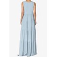 thumbnail image 2 of TheMogan Women's S~3X Sleeveless Scoop Neck Tiered Jersey Relaxed Fit Long Maxi Dress, 2 of 6