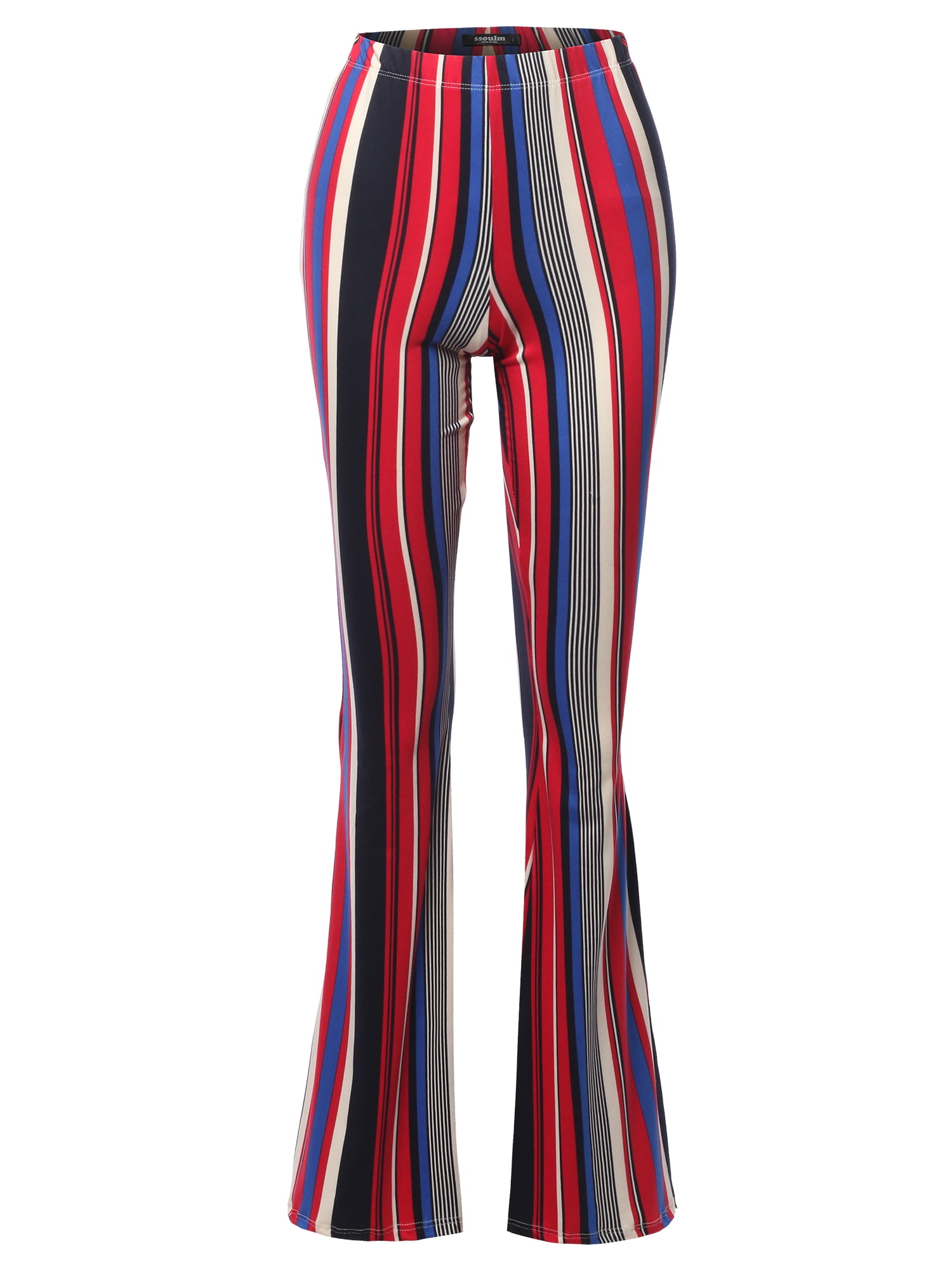 plus size leopard flare pants