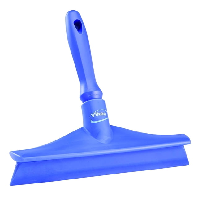 Vikan 71258 Rubber Polypropylene Frame Bench Single Blade Squeegee, 10", Purple