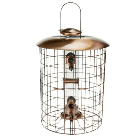 Woodlink Squirrel-Resistant Brushed Copper Seed Tube Feeder