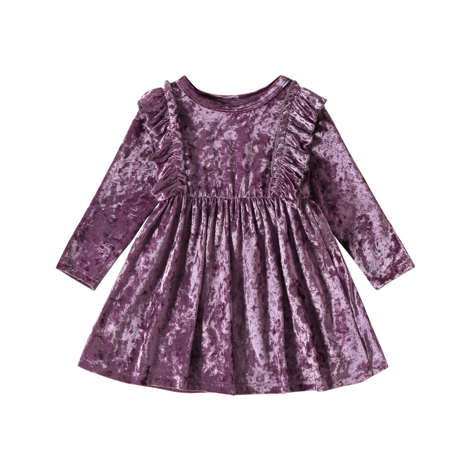 Robe Velours Robe Hiver Fille Ans Robe En Velours à Manches